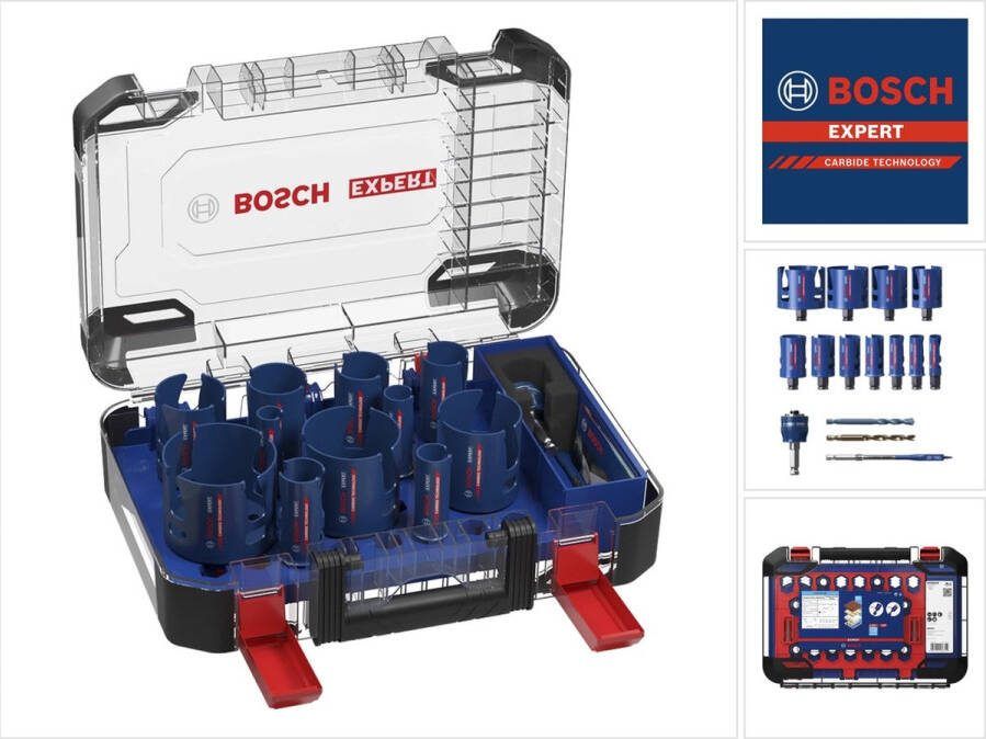 Bosch Accessories EXPERT Construction 2608900489 Gatenzaagset 15-delig 20 mm 22 mm 25 mm 32 mm 35 mm 40 mm 44 mm 51 mm 60 mm 68 mm 76 mm 15 stuk(s)