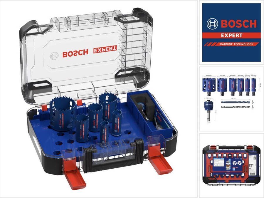 Bosch Accessories Bosch Expert Tough Material Gatenzaag 9-delige gatenzaagset