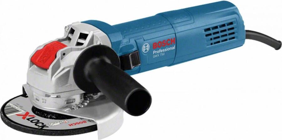 Bosch GWX 750-125 X-LOCK Haakse slijper 750 W 125 mm
