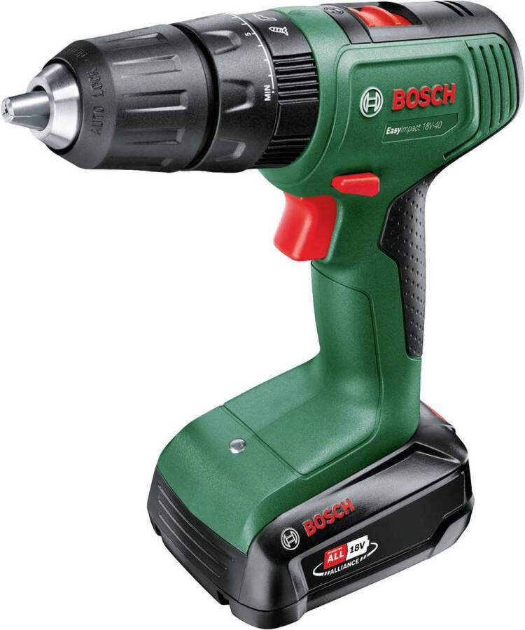 Bosch Home and Garden 06039D810C Accu-klopboor schroefmachine 18 V 1.5 Ah Li-ion Incl. accu Incl. lader Incl. koffer