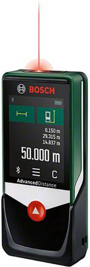 Bosch Home and Garden AdvancedDistance 50C Laserafstandsmeter Bluetooth Touchscreen Meetbereik (max.) 50 m