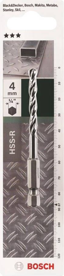 Bosch HSS-R metaalboor zeskant 4 mm
