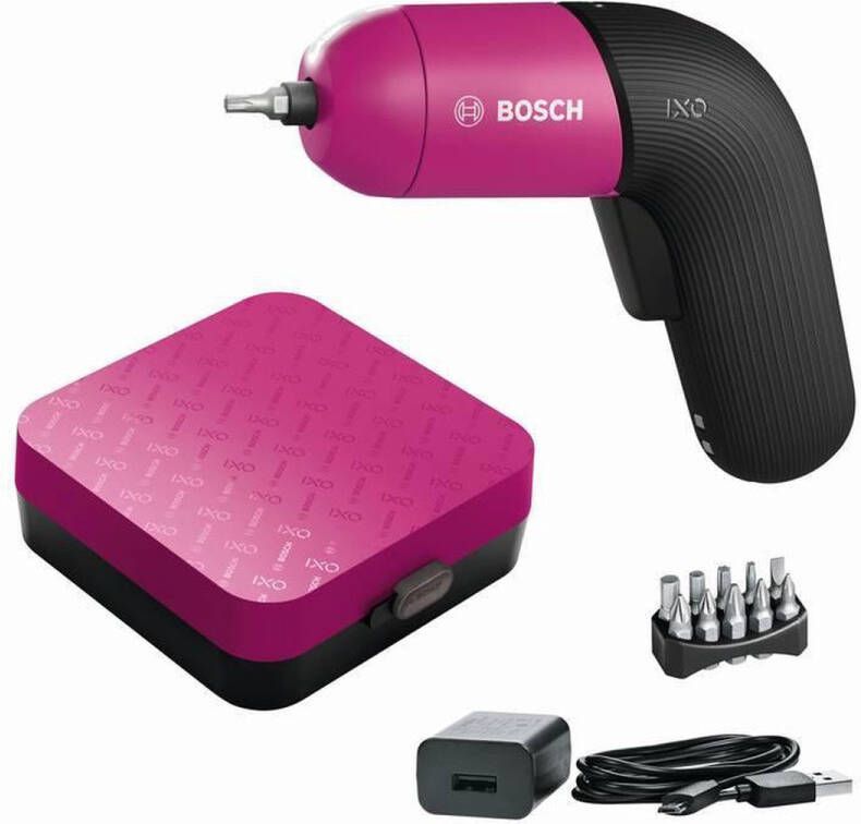 Bosch IXO 6 Pink Accu Schroefmachine 3 6V Li-Ion Incl. 10 bits