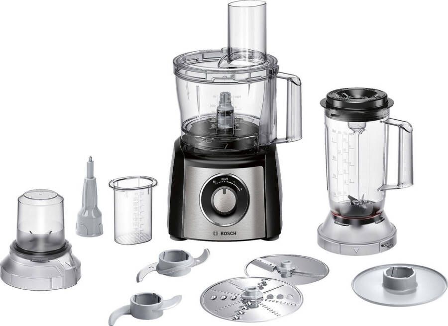 Bosch MCM3501M MultiTalent 3 Keukenmachine 800W Zwart RVS