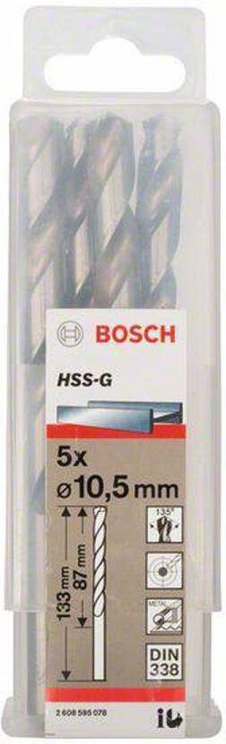 Bosch Metaalboren HSS-G Standard 10 5 x 87 x 133 mm