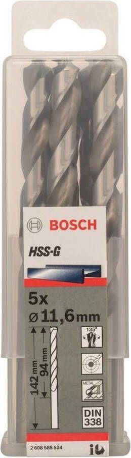 Bosch Metaalboren HSS-G Standard 11 6 x 94 x 142 mm