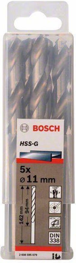 Bosch Metaalboren HSS-G Standard 11 x 94 x 142 mm