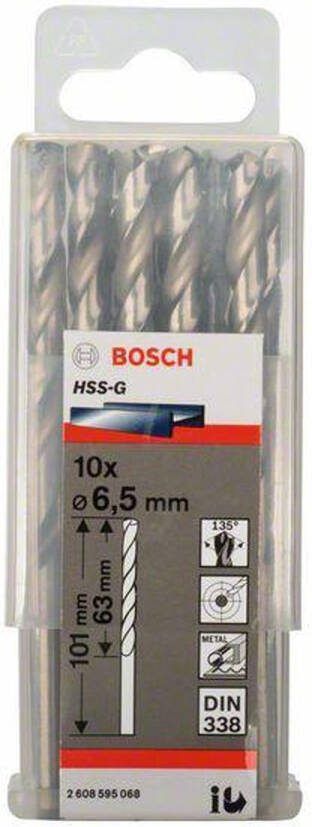 Bosch Metaalboren HSS-G Standard 6 5 x 63 x 101 mm