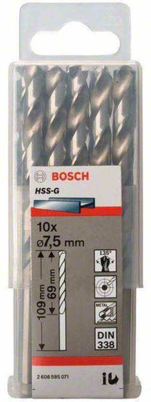 Bosch Metaalboren HSS-G Standard 7 5 x 69 x 109 mm