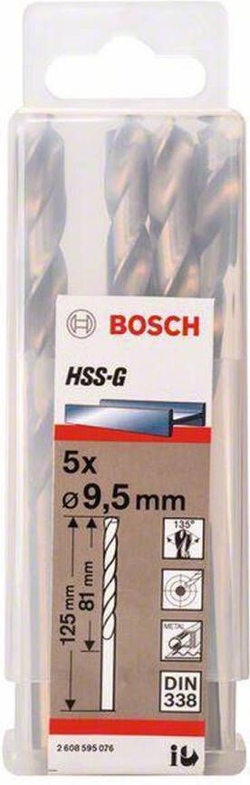 Bosch Metaalboren HSS-G Standard 9 5 x 81 x 125 mm