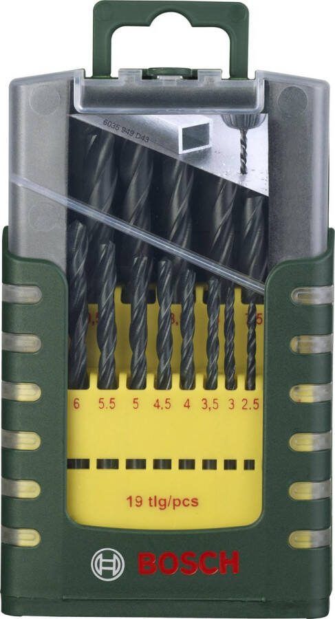 Bosch metaalborenset HSS-R 1-10 mm 19-Delig