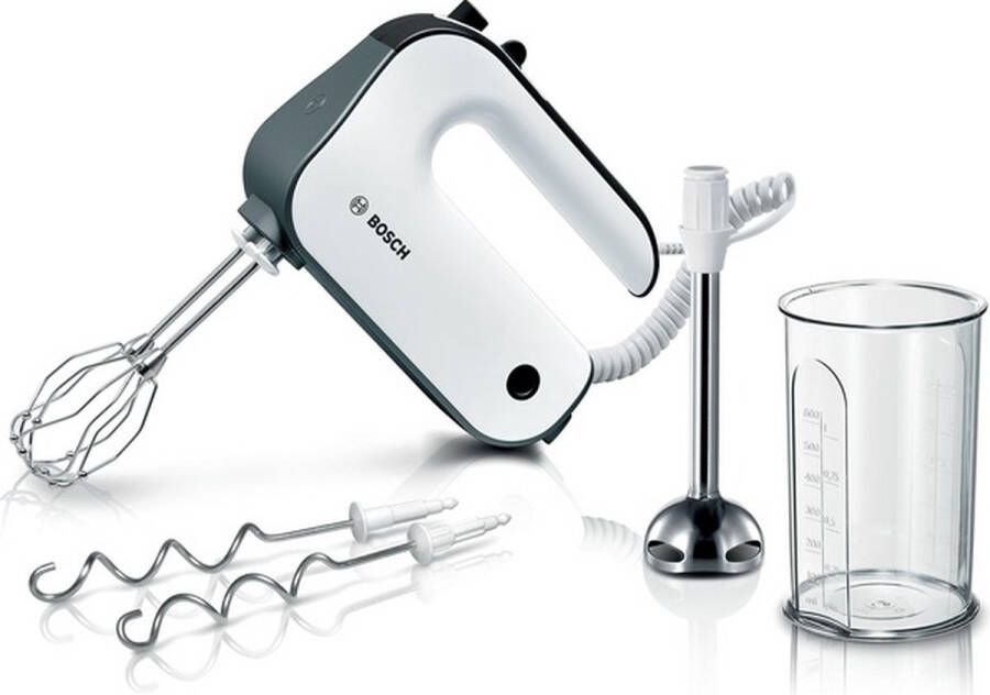 Bosch mixer 850 W 5 snelheden + turbo wit antraciet