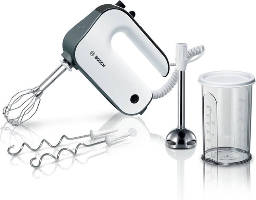 Bosch mixer 850 W 5 snelheden + turbo wit antraciet