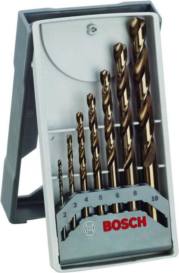 Bosch Mini X-Line Pro set met 7 HSS-Co metaalboren