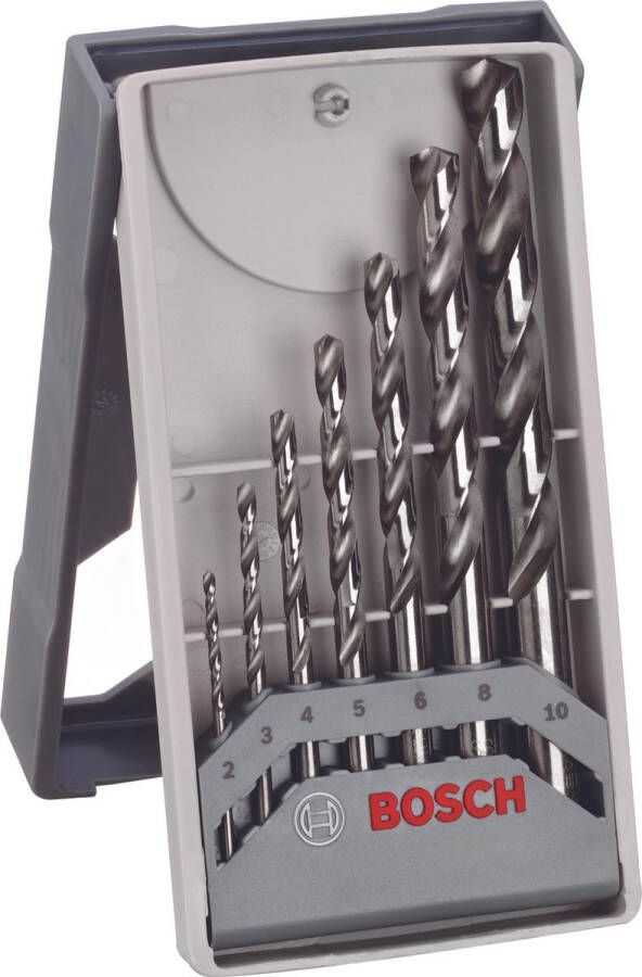 Bosch Mini X-Line Pro set met 7 HSS-G metaalboren