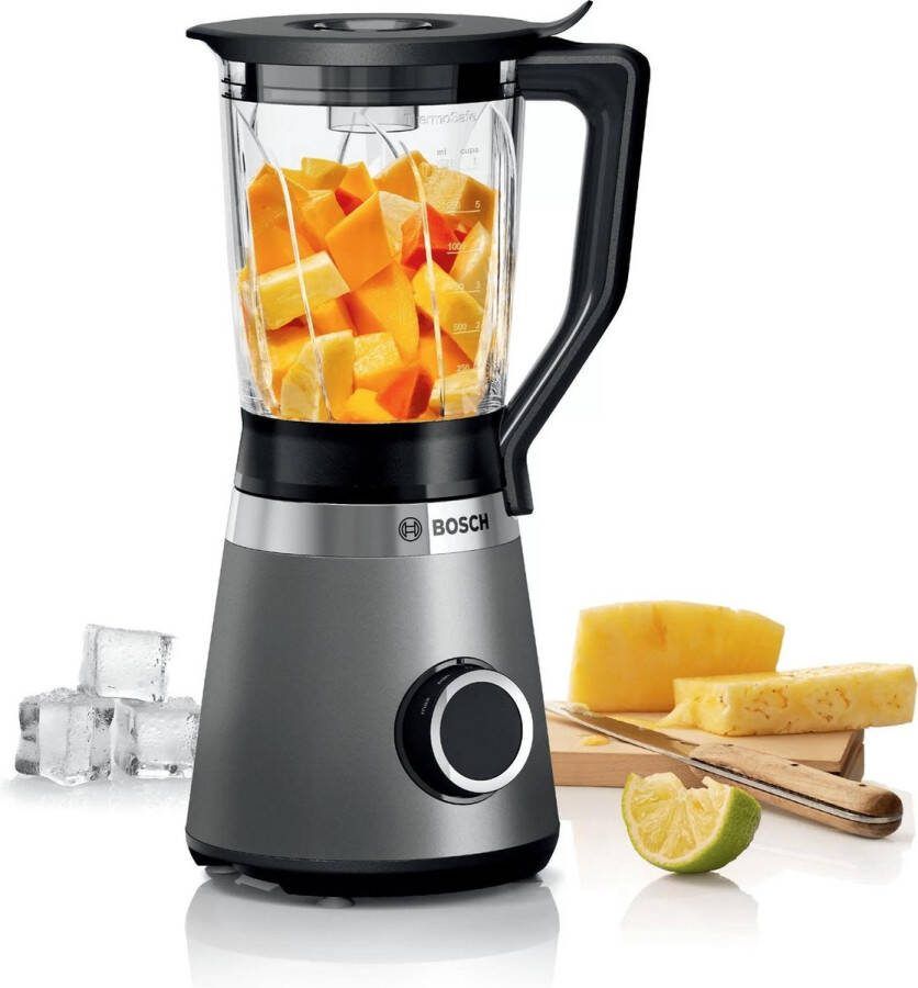 BOSCH Blender MMB6172S VitaPower Serie 4 30.000 tpm thermosafe glazen pot (1 5 l) inclusief stop - Foto 2
