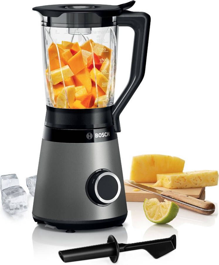 BOSCH Blender MMB6172S VitaPower Serie 4 30.000 tpm thermosafe glazen pot (1 5 l) inclusief stop - Foto 2