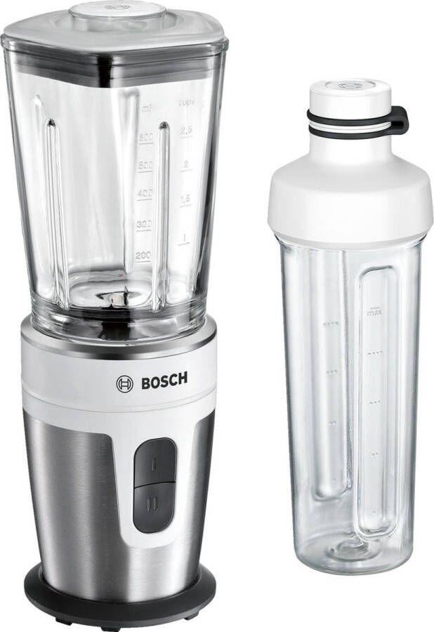 BOSCH Blender VitaStyle Mixx2Go MMBM7G2M met glazen thermosafe-reservoir (600 ml)