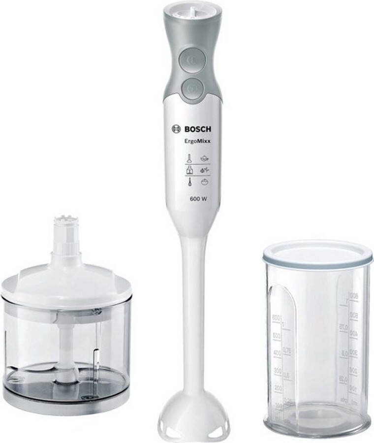 Bosch MSM66020 ErgoMixx Staafmixer 600W 12 standen Hakmolen Wit