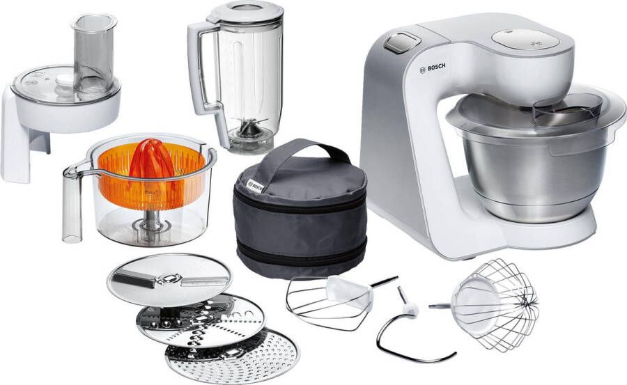 Bosch MUM5 MUM54230 Keukenmachine 900W 3 9L Wit Zilver