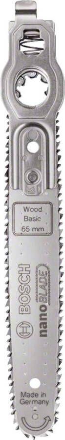 Bosch NanoBlade zaagblad (voor hout en kunststof NanoBlade Wood Basic 65 zaagdiepte in hout: 65 mm voor zagen met NanoBlade technologie)