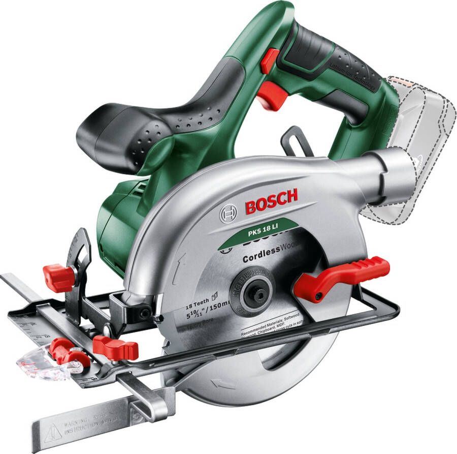 Bosch PKS 18 LI Accu cirkelzaag Zonder 18 V accu en lader