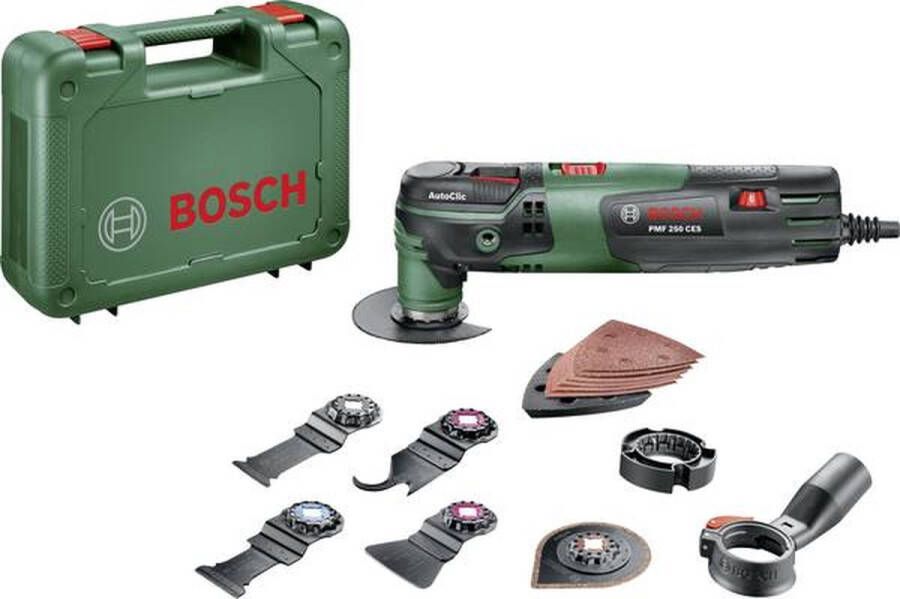 Bosch Home and Garden Bosch PMF 250 CES Multitool op snoer Oscillerend 250 W