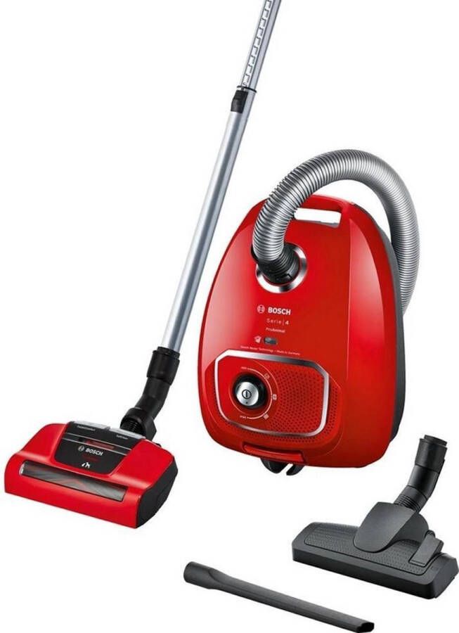 Bosch ProAnimal BGBS4PET1 Serie 4 Stofzuiger met zak Rood