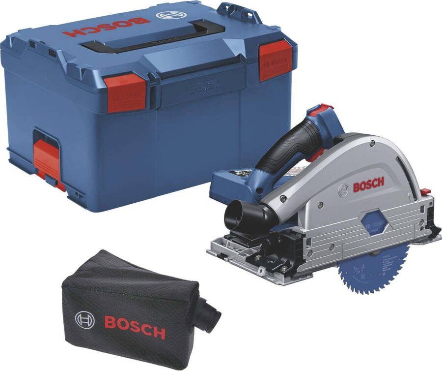 Bosch Professional 18 volt Bosch Professional GKT 18V-52 GC Invalcirkelzaagmachine BITURBO Zonder 18 V accu en lader Met stofzak in L-Boxx