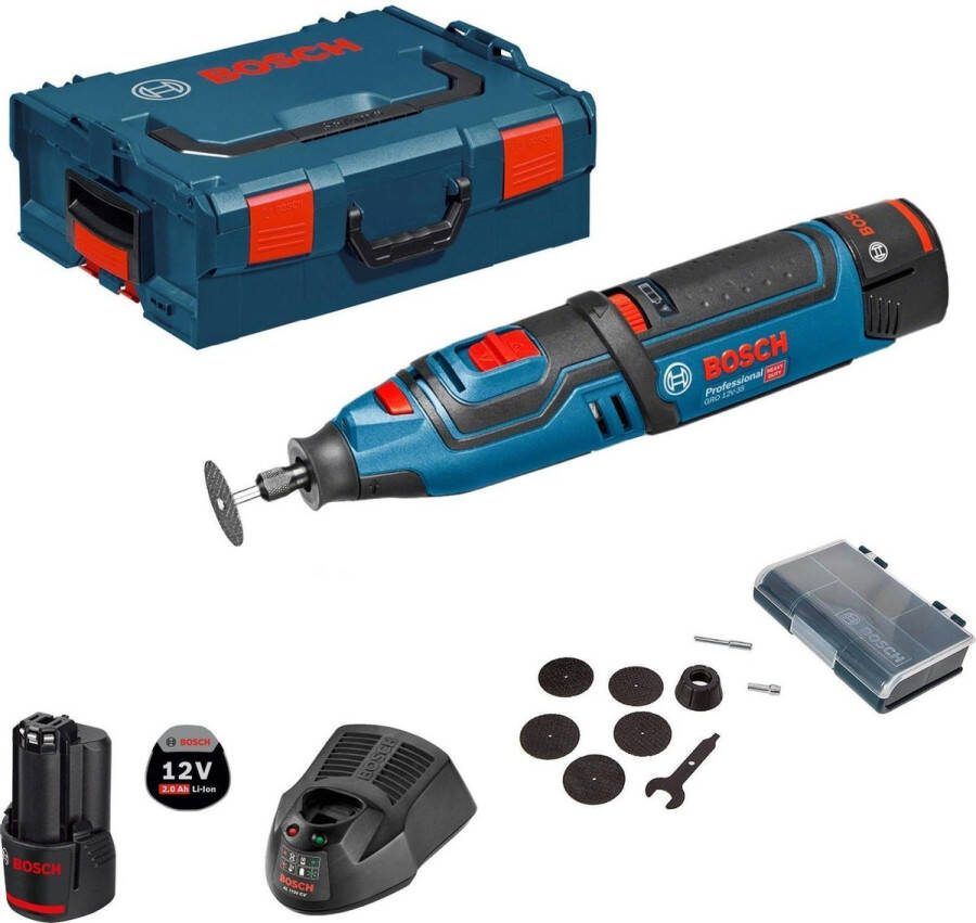 Bosch Professional Accu multi-gereedschapsysteem GRO 12 V-LI (2 x 2 0 Ah + lader AL 1130 CV)