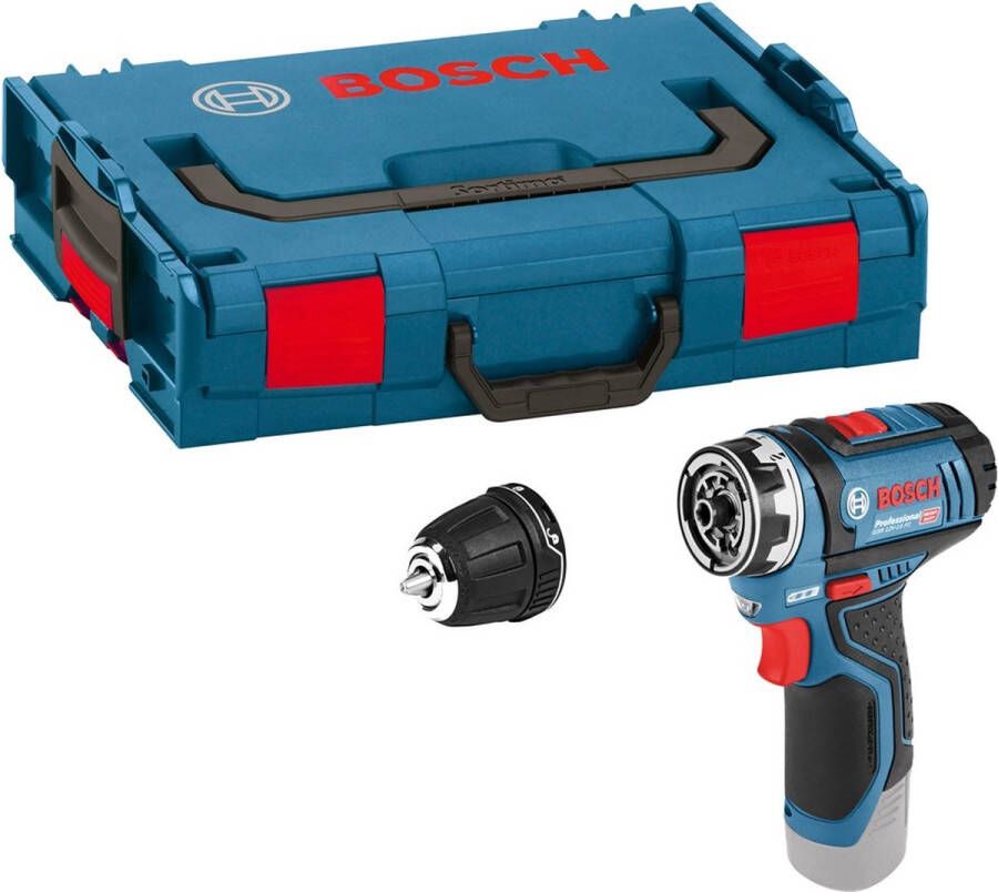 Bosch Professional GSR 12V-15 FC Accuboormachine 12 V Zonder accu en lader Met L-BOXX