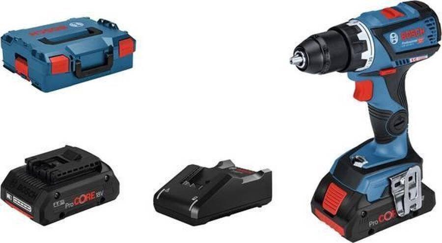 Bosch Professional GSR 18V-60 C 06019G110B Accu-schroefboormachine 18 V 4.0 Ah Incl. koffer Incl. 2 accus