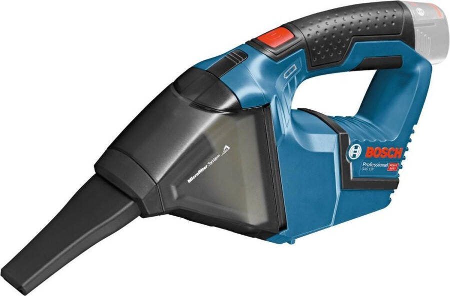 Bosch Professional GAS 12V Accu stofzuiger Zonder accu en lader Met L-BOXX