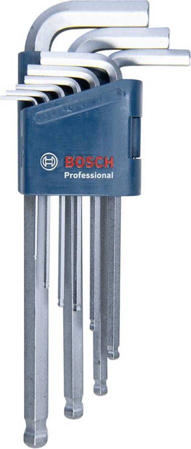 Bosch Professional Allen Key Hex 9 pcs Inbussleutelset Afmeting lengte: 21 cm