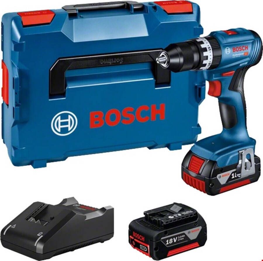 Bosch Professional Bosch accu schroefboormachine GSB 18V-45 incl. 3.0 Ah accu's [2st] en lader in L-BOXX