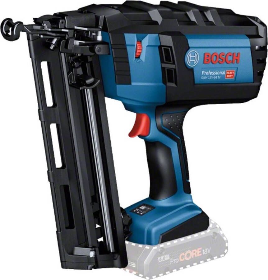 Bosch Professional BOSCH BLAUW GNH 18V-64 M PROFESSIONAL ACCU TACKER 18V EXCL. ACCU EN LADER IN DOOS 0601481000