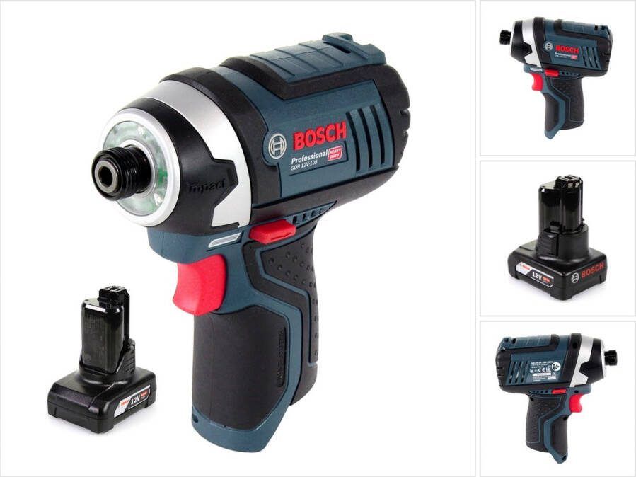 Bosch Professional Bosch GDR 12V-105 accu slagmoersleutel 12V 105Nm + 1x oplaadbare accu 6.0Ah zonder oplader