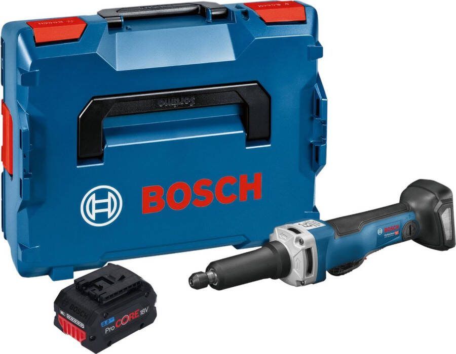 Bosch Professional Bosch GGS 18V-23 PLC Professionele rechte accuslijpmachine 18 V borstelloos + 1x ProCore accu 8.0 Ah + L-Boxx zonder lader