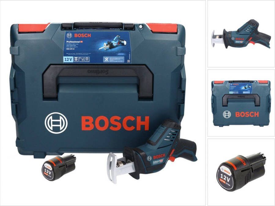 Bosch Professional Bosch GSA 12V-14 Professionele accu reciprozaag 12 V + 1x accu 3.0 Ah + L-Boxx zonder oplader