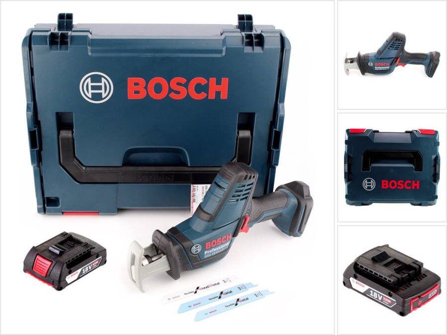 Bosch Professional Bosch GSA 18V-LI C accu reciprozaag 18V + 1x accu 2.0Ah + L-Boxx zonder oplader