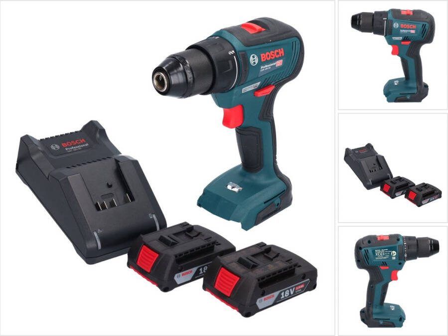 Bosch Professional Bosch GSR 18V-55 Professionele accuboormachine 18 V 55 Nm borstelloos + 2x accu 2.0 Ah + lader