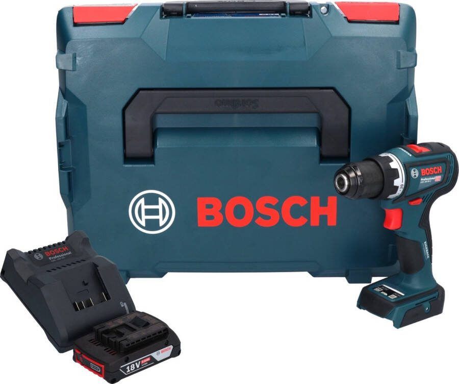 Bosch Professional Bosch GSR 18V-90 C Professionele accuschroefboormachine 18 V 64 Nm ( 06019K6002 ) Brushless + L-Boxx zonder accu zonder oplader