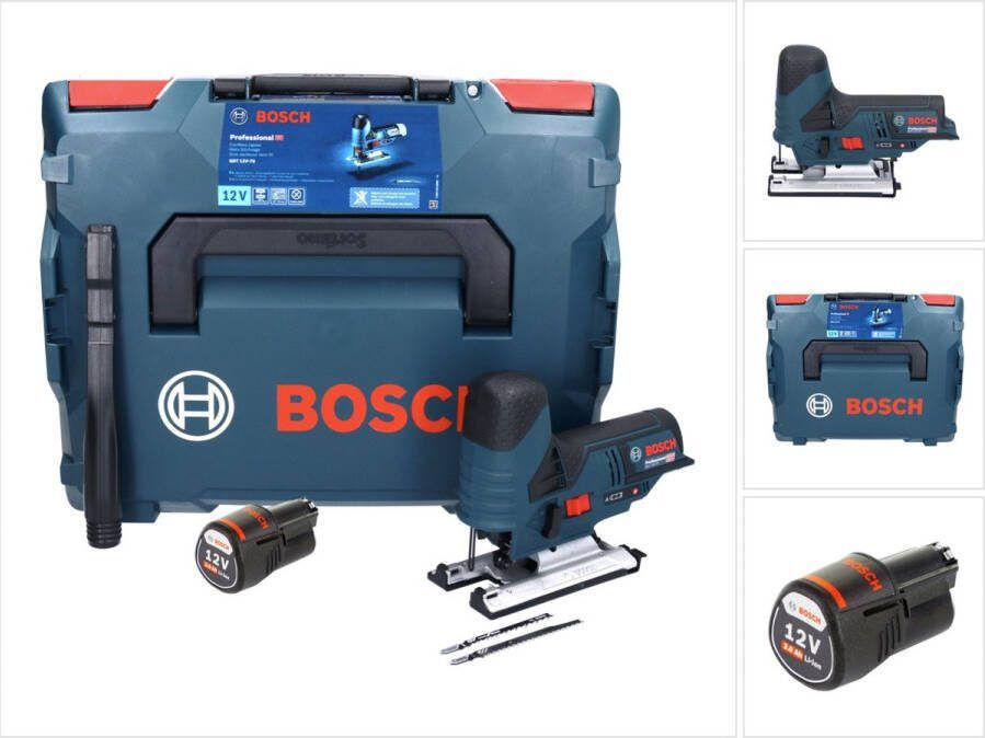 Bosch Professional Bosch GST 12V-70 Profi-accudecoupeerzaag 12 V + 1x accu 3.0 Ah + L-Boxx zonder oplader