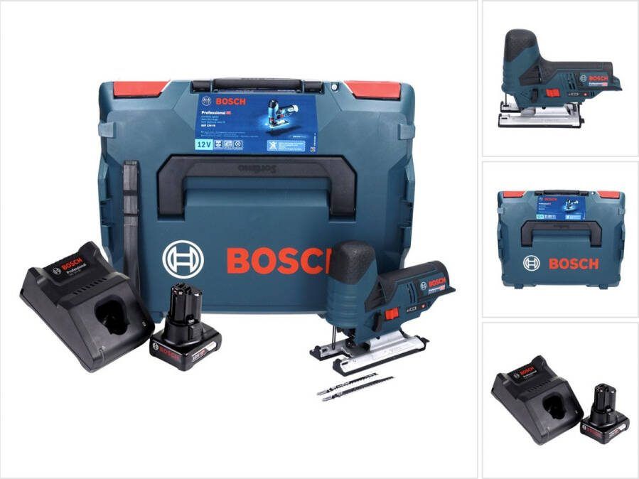 Bosch Professional Bosch GST 12V-70 Profi-accudecoupeerzaag 12 V + 1x accu 6.0 Ah + lader + L-Boxx