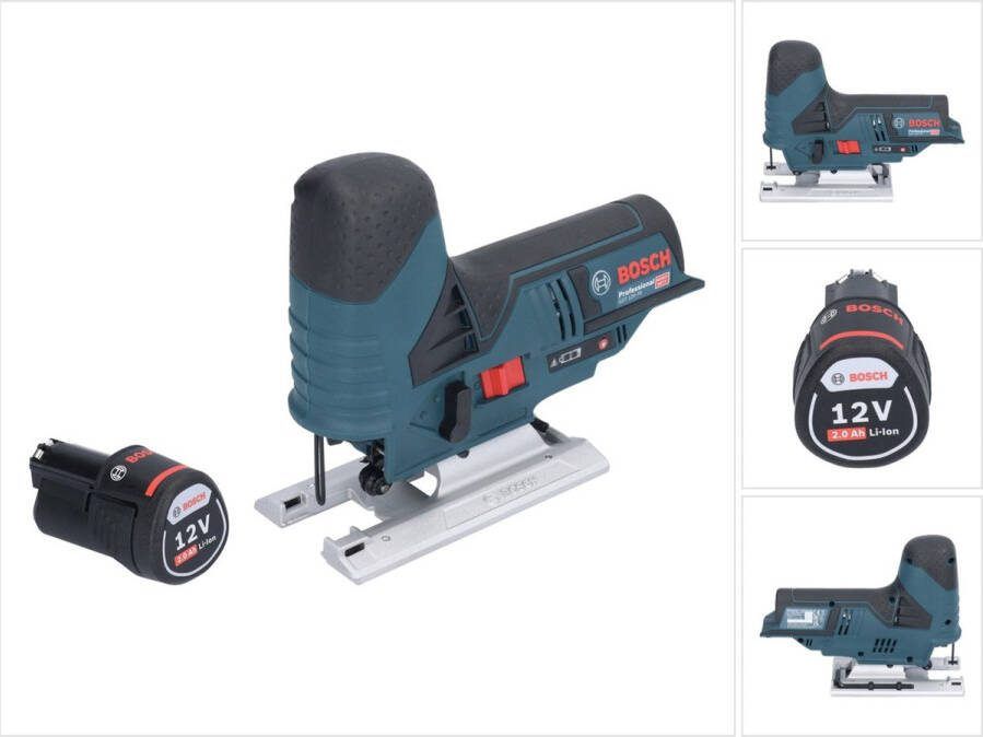 Bosch Professional Bosch GST 12V-70 Profi-accudecoupeerzaag 12 V 70 mm + 1x accu 2.0 Ah zonder oplader