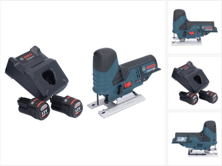 Bosch Professional Bosch GST 12V-70 Profi-accudecoupeerzaag 12 V 70 mm + 2x accu 3.0 Ah + lader