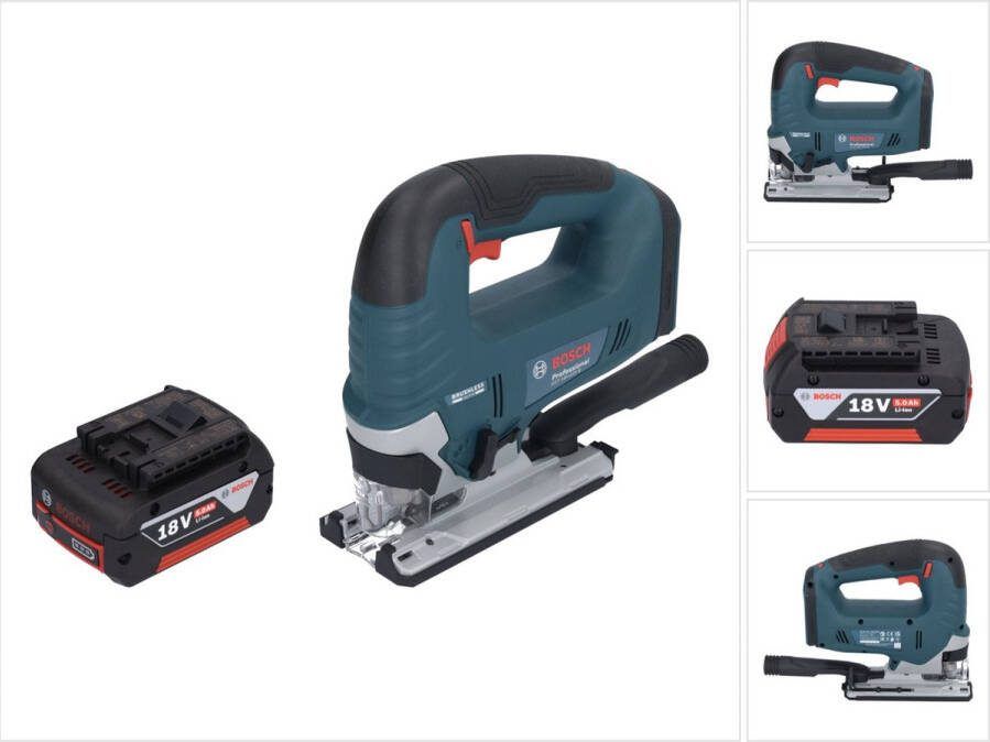 Bosch Professional Bosch GST 18V-125 B Professionele accudecoupeerzaag 18 V 125 mm borstelloos + 1x accu 5.0 Ah zonder oplader