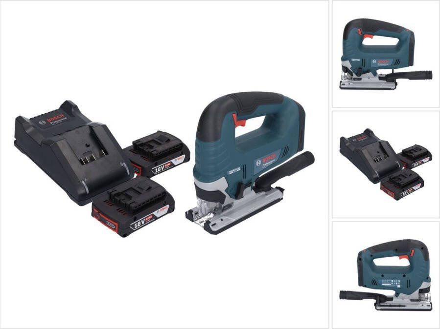 Bosch Professional Bosch GST 18V-125 B Professionele accudecoupeerzaag 18 V 125 mm borstelloos + 2x accu 2.0 Ah + lader