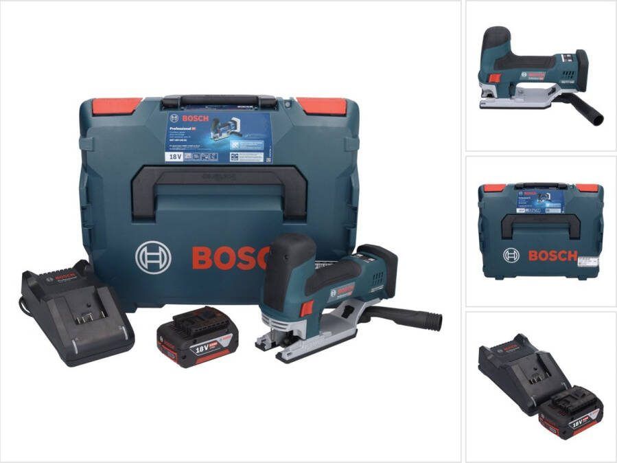 Bosch Professional Bosch GST 18V-155 SC Profi-accudecoupeerzaag 18 V + 1x accu 5.0 Ah + lader + L-Boxx