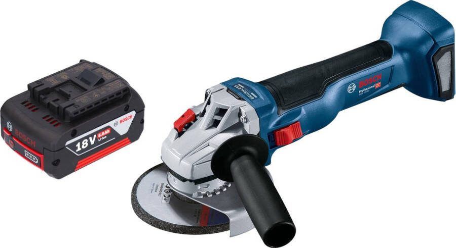 Bosch Professional Bosch GWS 18V-10 Professionele accu haakse slijper 18 V 125 mm borstelloos + 1x accu 5.0 Ah zonder lader